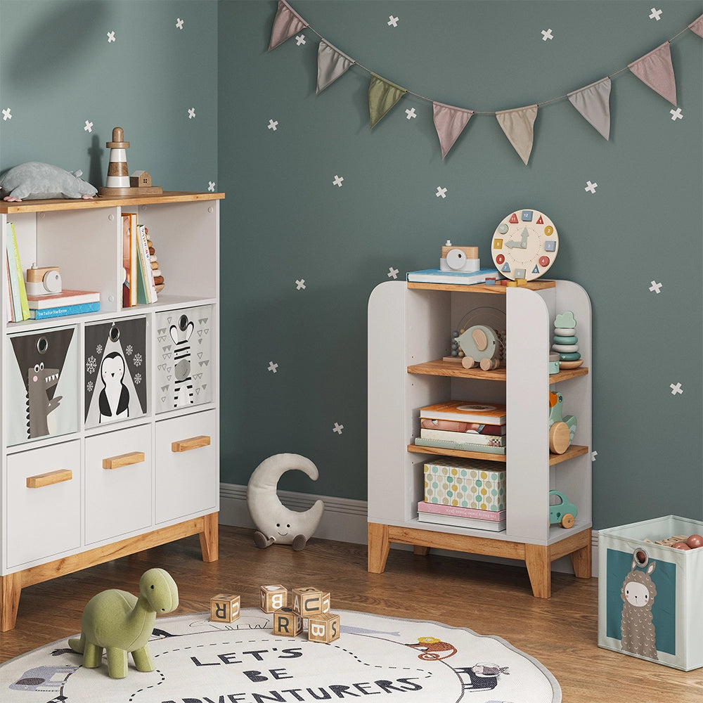 Vitalispa Libreria bambini Bianco/Artisan 60 x 88 cm con 9 scomparti