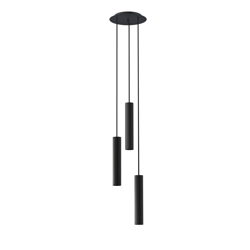Nowodvorski Baton 7856 lampadario nero metallo 3xE27