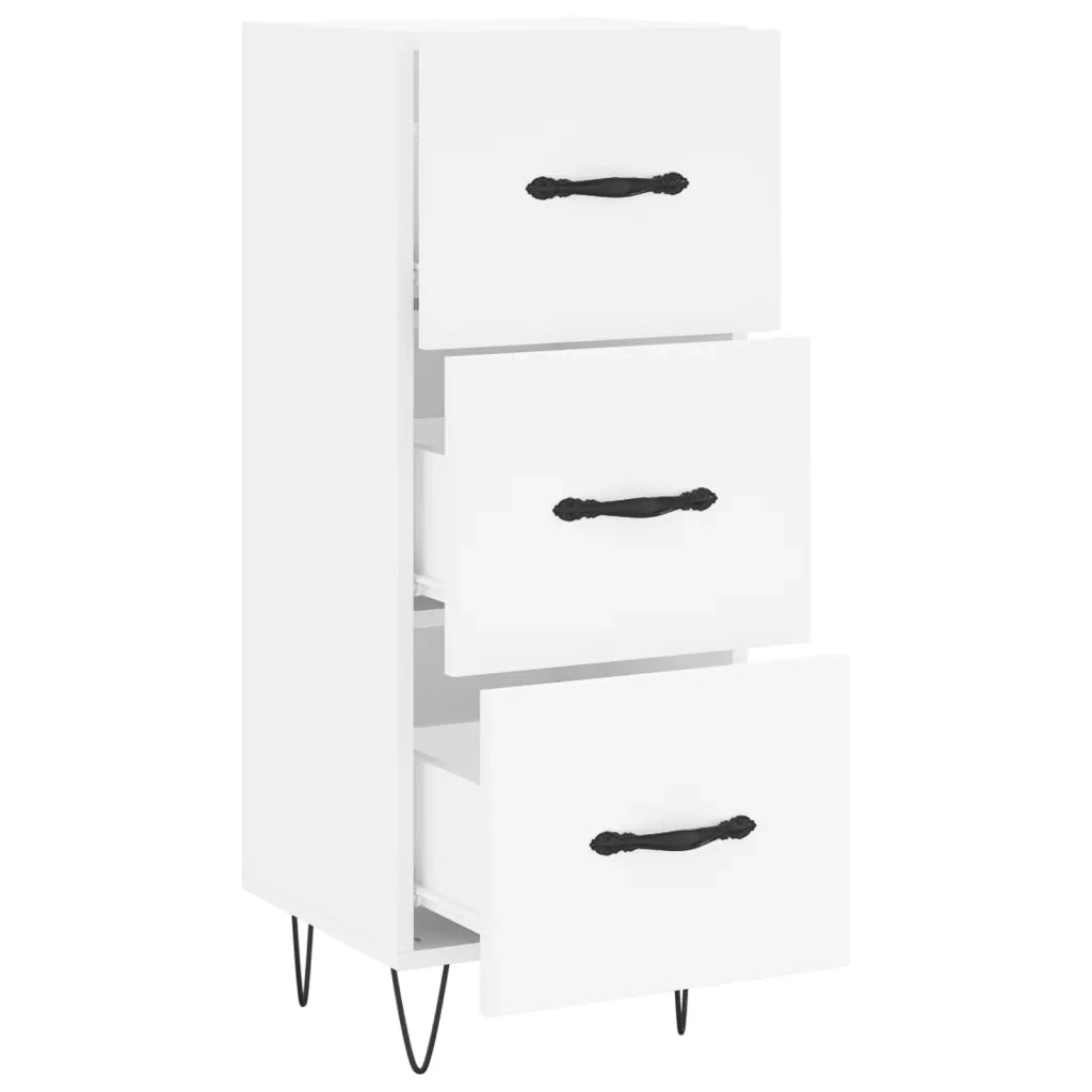 Credenza-Buffet-Armadio da cucina Bianca 34,5x34x90 cm in Legno Multistrato 479392