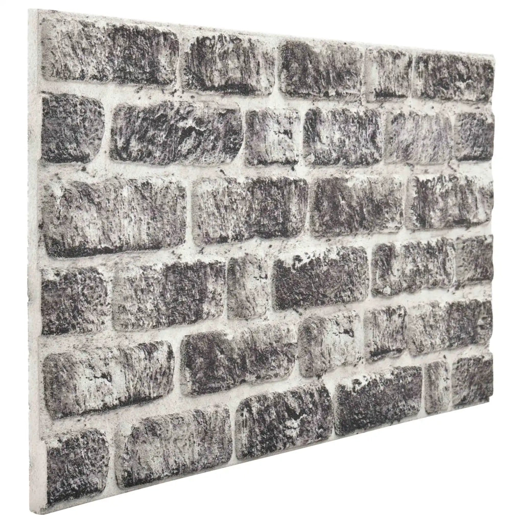Pannelli da parete 10 pz Grigio Scuro e Bianco 100 x 50 cm CFW7790524