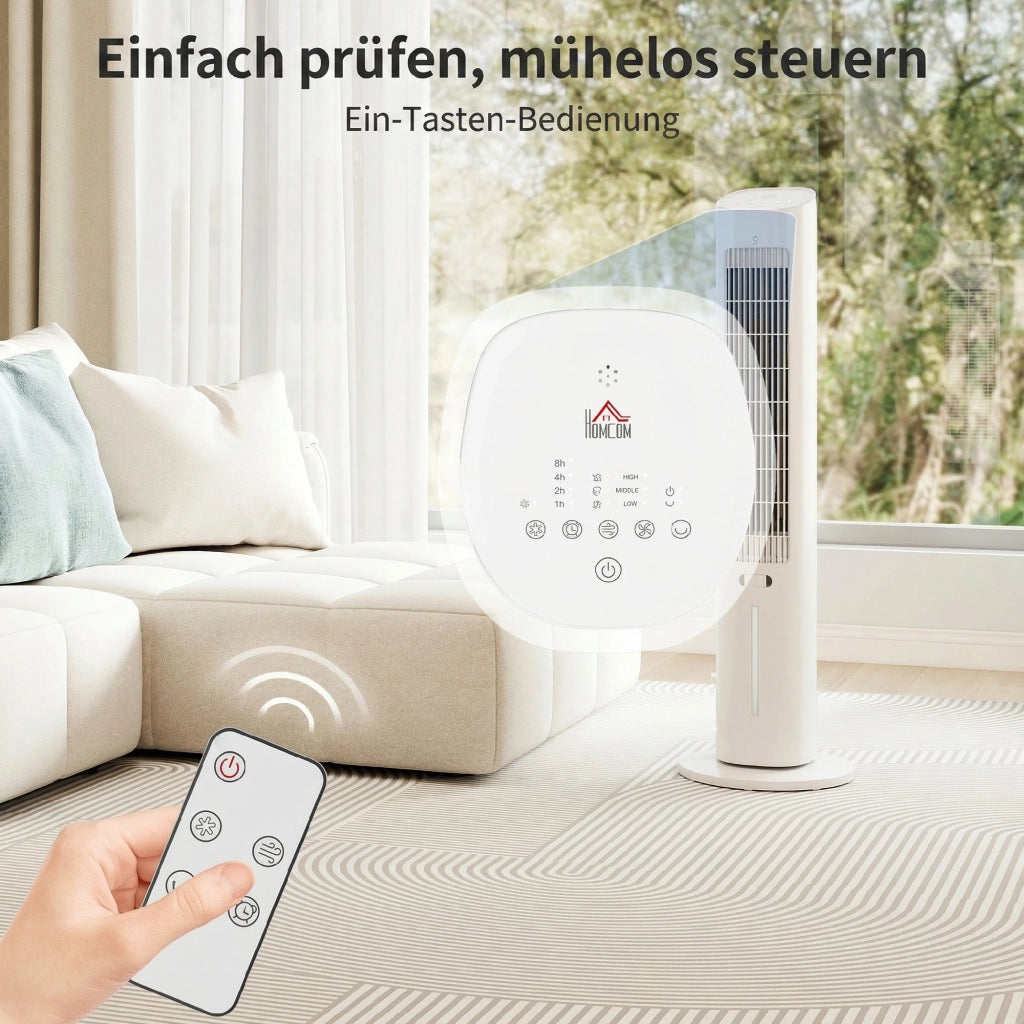 Raffreddatore d'aria 3 in 1 ¨C zephmum ¨C serbatoio acqua 3 litri, 3 velocit¨¤, 3 modalit¨¤, bianco
