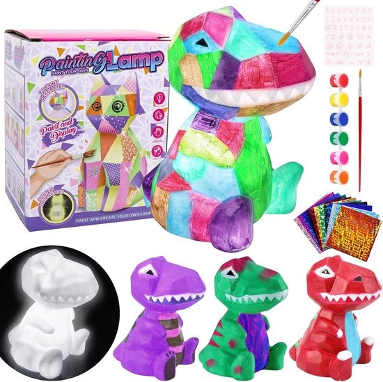 Lampada per bambini - set di decorazioni per lampada - set di stencil per regalo per bambini di 4-8 anni