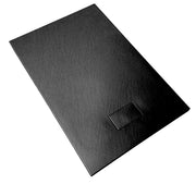 Piatto Doccia In SMC Vetroresina Effetto Pietra H 2,6 Cm Con Piletta Di Scarico Inclusa 90-160 Nero