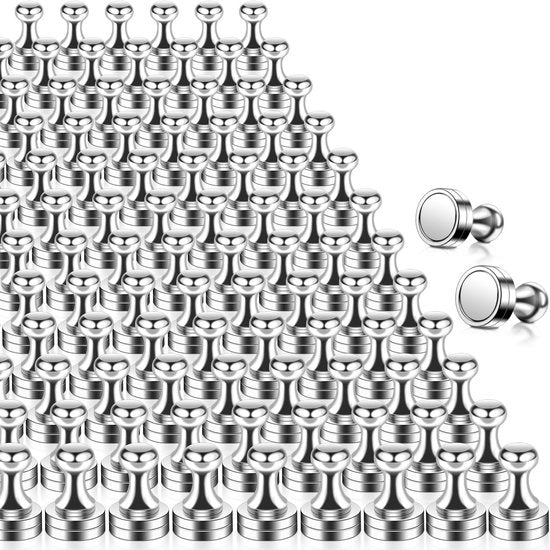 100 pezzi di forti magneti neodymium N52 - mini magnetico per frigorifero, tabella magnetica, magneti cilindrici, pannello di aggancio, pannello da appunti, pannello bianco da appunti