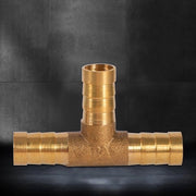 Connettore 3 vie in rame - per aria/acqua/gas/olio - installazione facile - diametro di fissaggio 10 mm - materiale resistente - connessione di tubo