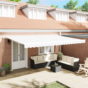 Tenda Retrattile Manuale  Bianco 500x350 cm
