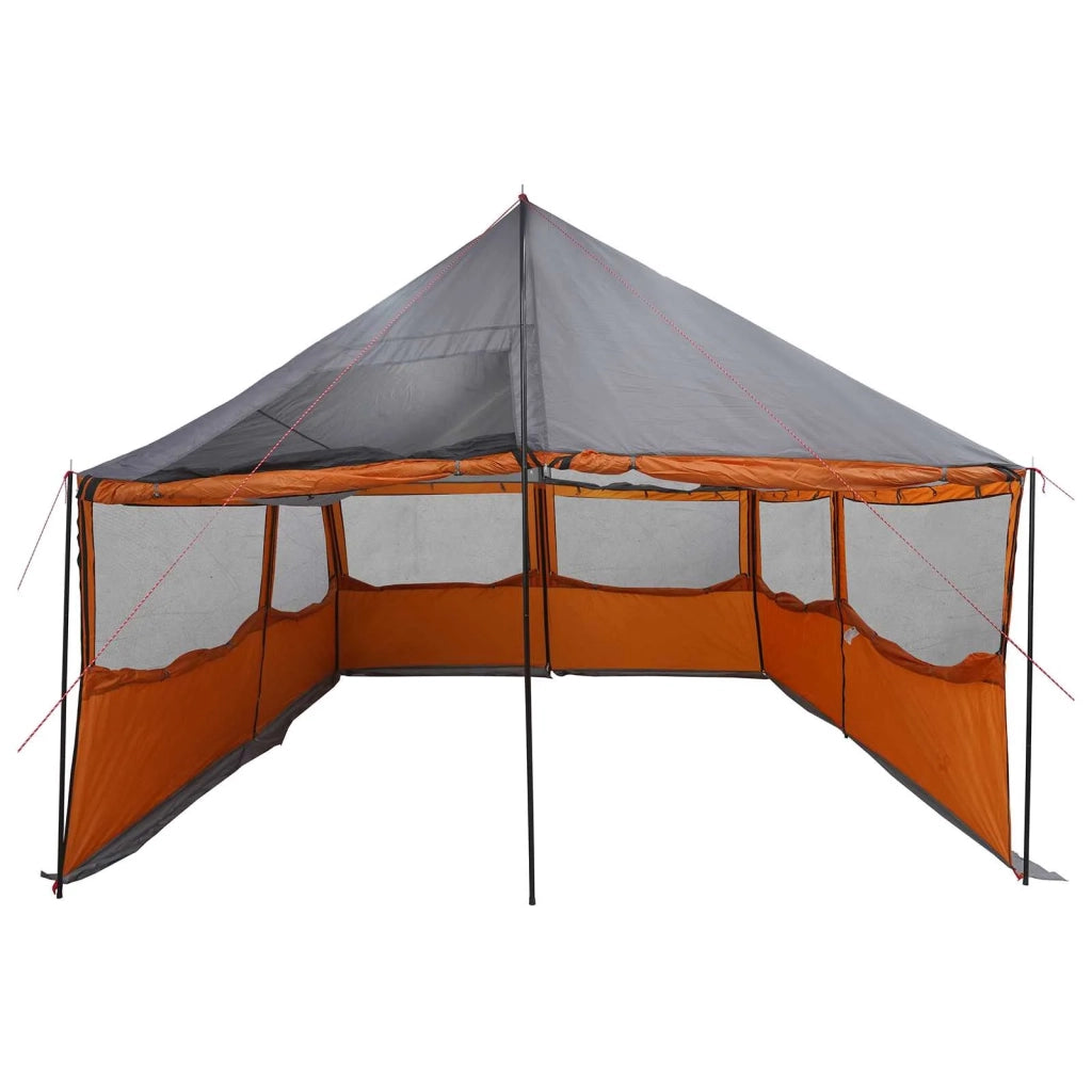 Tenda Familiare con tetto Grigio e arancione 450 x 400 x 265 cm 42028601
