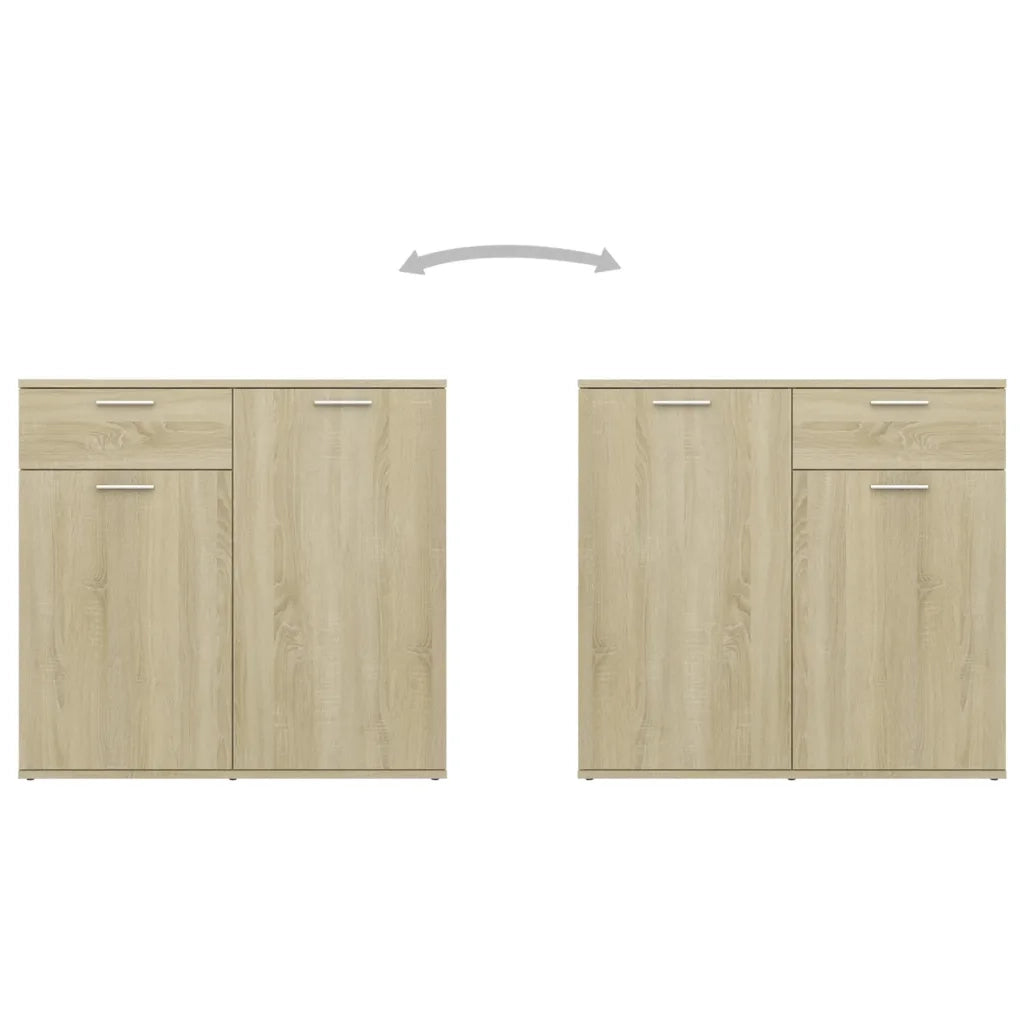 Credenza Rovere Sonoma 80x36x75 cm in Truciolato