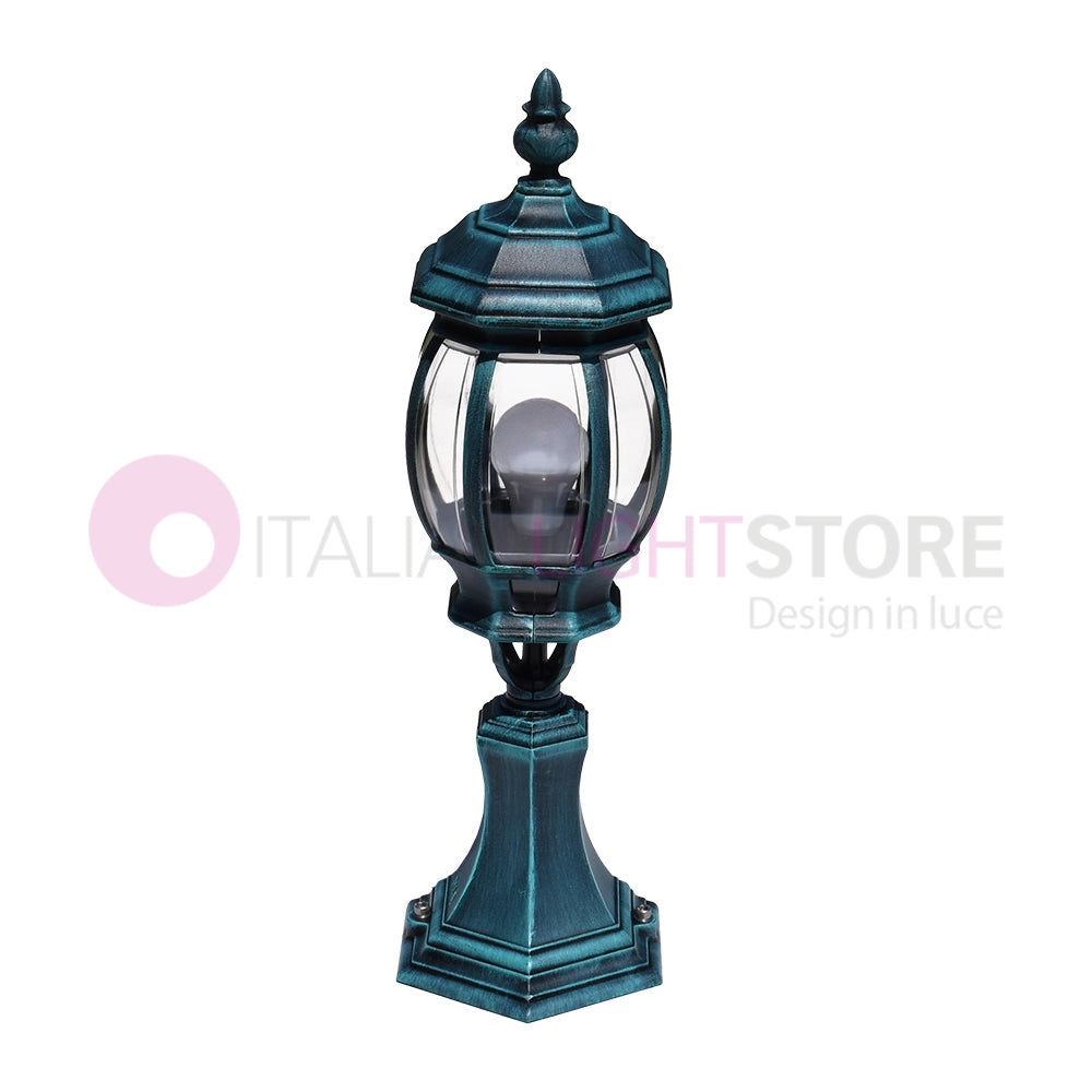ENEA Luce da cancello in Alluminio Lampada per Esterno Classica NERO-VERDE