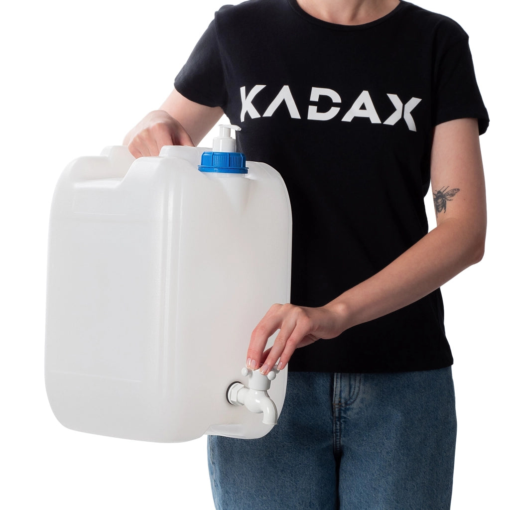 Contenitore per acqua KADAX per lavabo, dispenser di sapone liquido da 20 litri con rubinetto