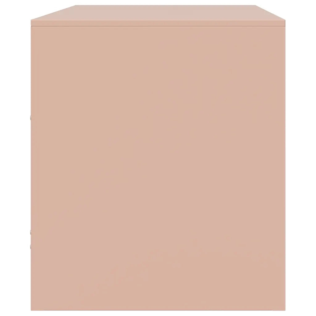 Mobile TV-Credenza per TV-Console TV Rosso 67x39x44 cm in Acciaio 822036