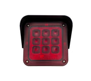 SEMAFORO LED ROSSO RED 12/24V SEGNALAZIONE BLOCCO VARCHI PORTE ACCESSI INGRESSI