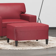 Poggiapiedi Rosso Vino 70x55x41 cm in Similpellecod mxl 126523