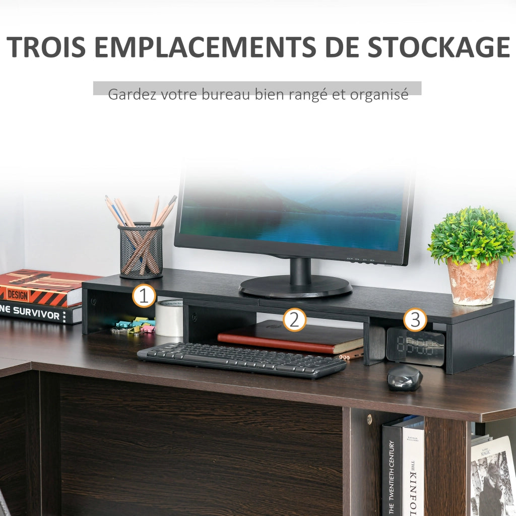 Supporto Monitor Regolabile Estensibile ¨C Zephmum ¨C Nero 80-117 cm