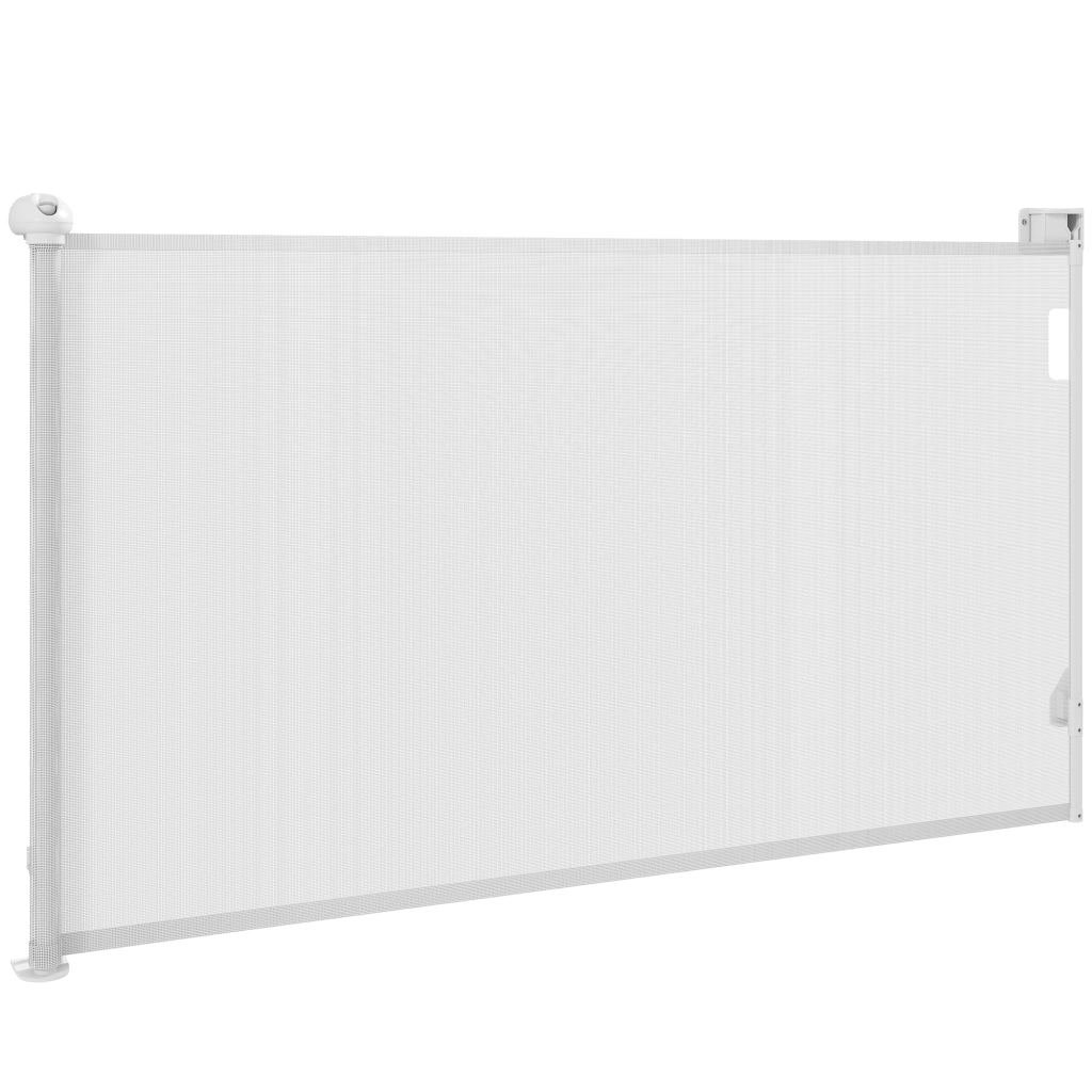 Cancellino per Cani Piccoli Estensibile 0-125 cm e Retrattile con Blocco Automatico, Bianco