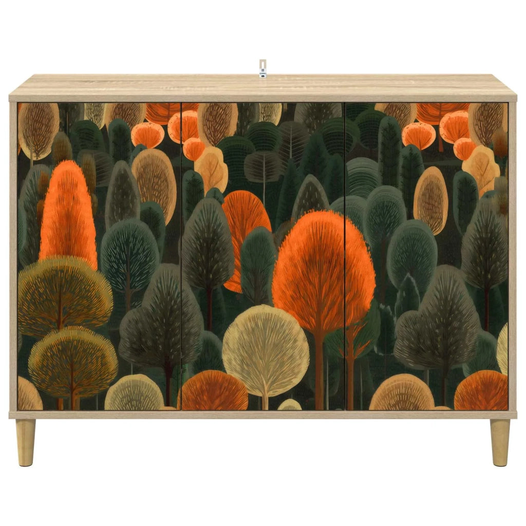 Credenza ZAANDAM Sonoma 102 x 33 x 75 cm Legno ingegnerizzato 8006960