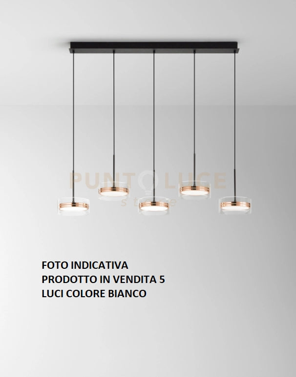 Sospensione in alluminio colore bianco Aere LED 63W 2772Lm 3000K CRI?80 220240V 50 e 60Hz