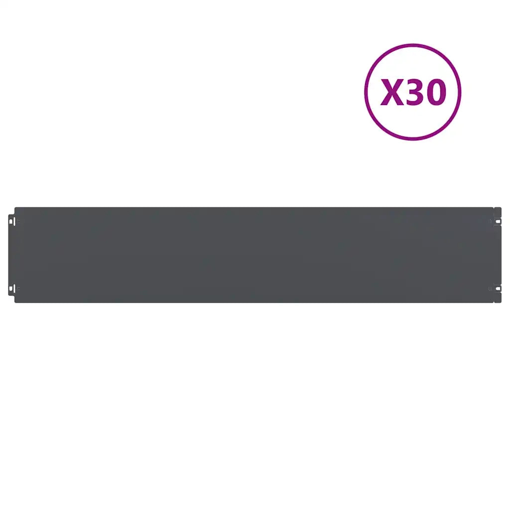 Bordure per Prato 30 pz Antracite Acciaio Laminato a Freddo CFW7845390