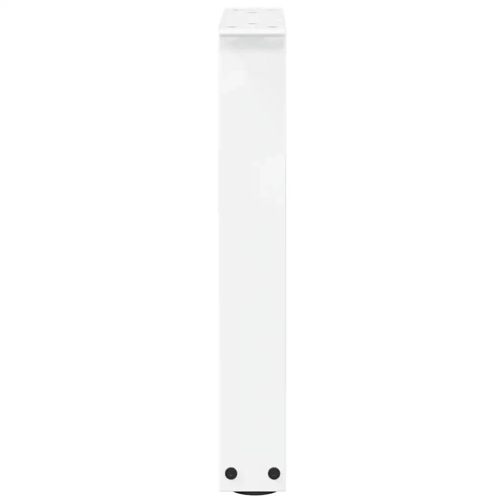 vidaXL Gambe per Tavolino da Caffè a Forma di V 2 pz Bianche 28x(42-43,3) cm Acciaio