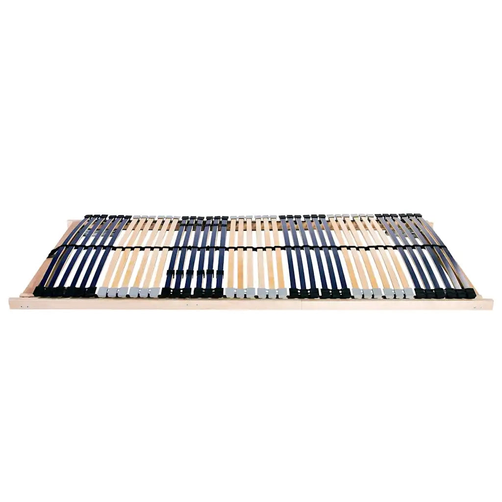 vidaXL Base a doghe Marrone 80 x 190 cm Legno massello di faggio