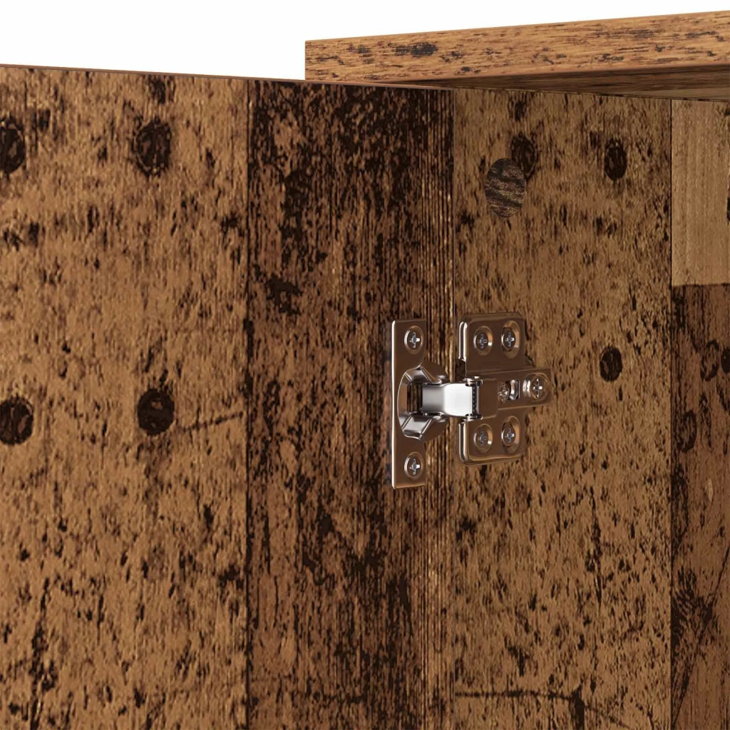Credenza | Madia | Buffet da pranzo | Armadio da pranzo Legno vecchio 100 x 33 x 75 cm Legno multistrato