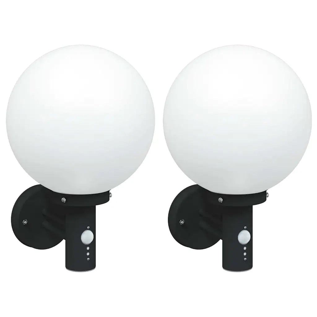 Lampada da Parete Esterna 2 pz Nero 28 x 25 x 38 cm CFW2397932