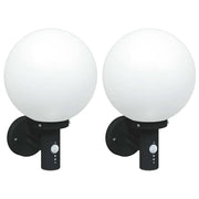 Lampada da Parete Esterna 2 pz Nero 28 x 25 x 38 cm CFW2397932