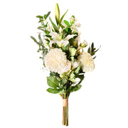 Bouquet di fiori artificiali bianco decorativo finto 67 cm Decorazione da tavolo Soggiorno Sala da pranzo