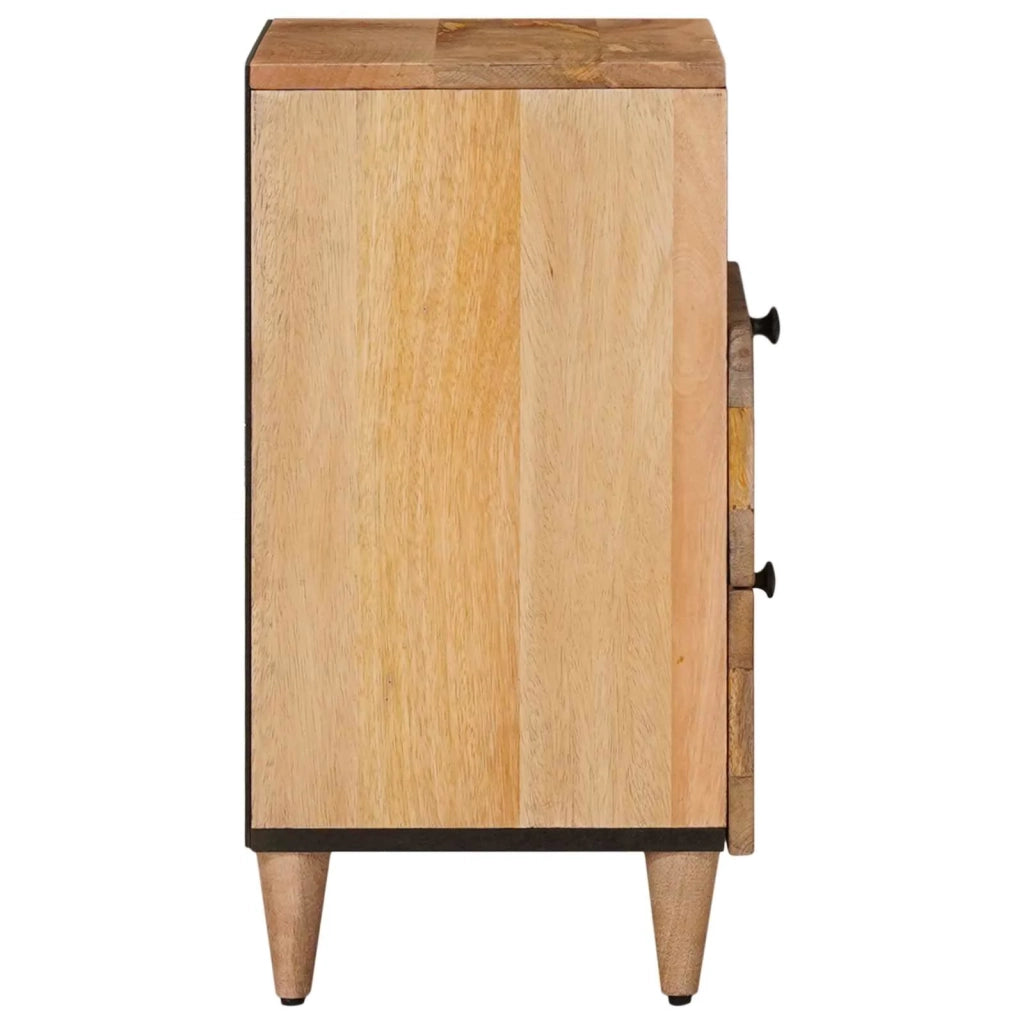 Comodino | Armadio da Notte | Mobiletto da notte con cassetto Naturale 50 x 33 x 62 cm