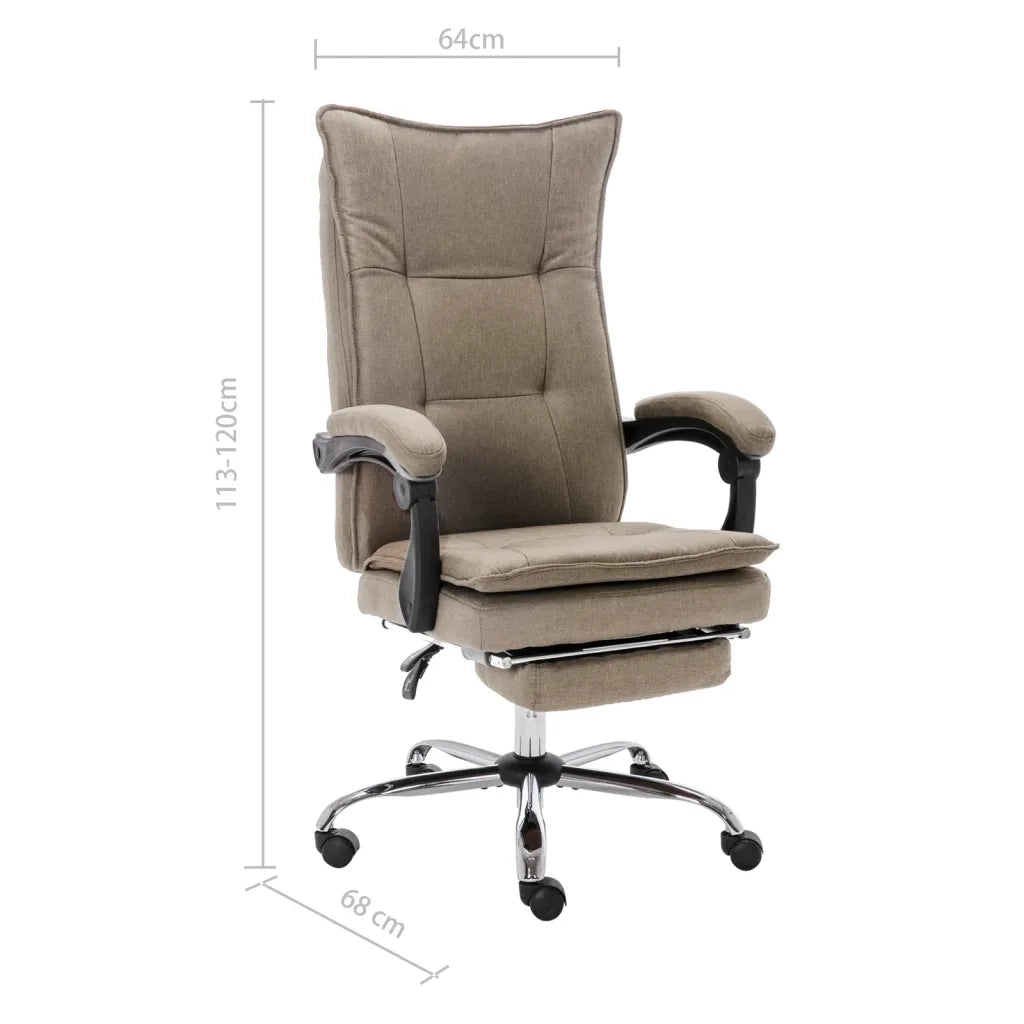 Sedia da Ufficio | Sedia da Gaming Grigio Talpa in Tessuto