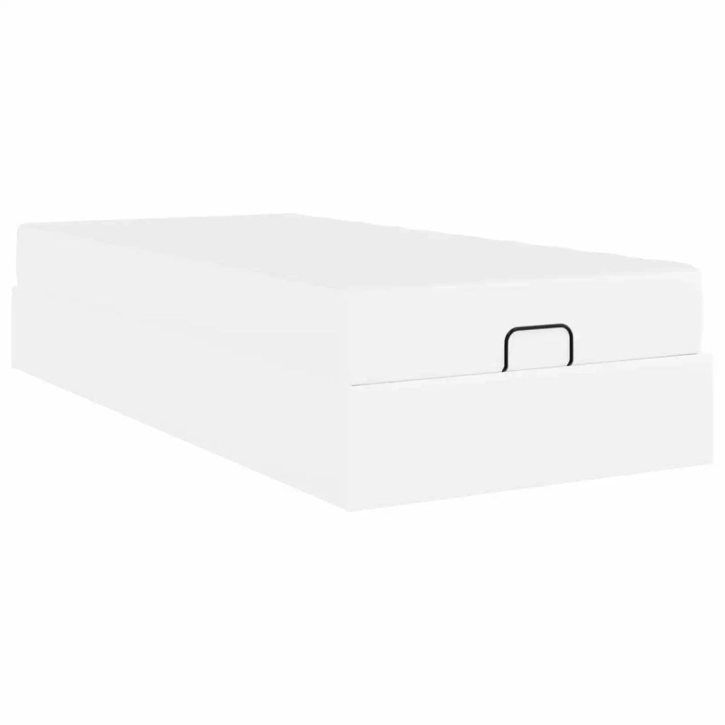 Struttura letto con materasso Altro 2 pcs-Giroletto Bianco PVC