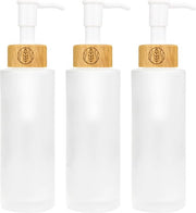 Regali di cosmetica naturale - contenitori in vetro con coperchio in bambù - kit DIY - atomizzatore per lozione - 100 ml 150 ml