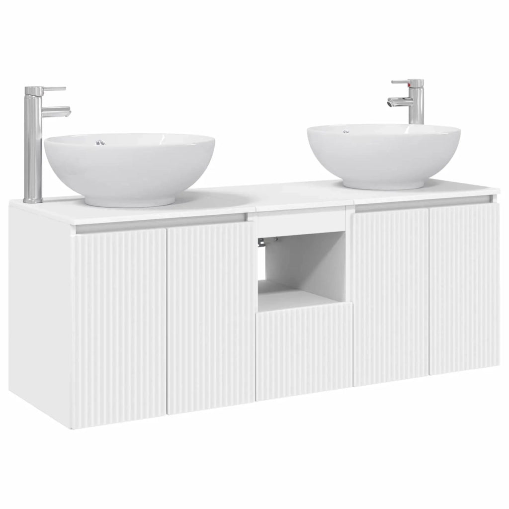 Set di Armadi da Bagno 3 pz Bianco 49,5 x 44,5 x 65 cm 3405697