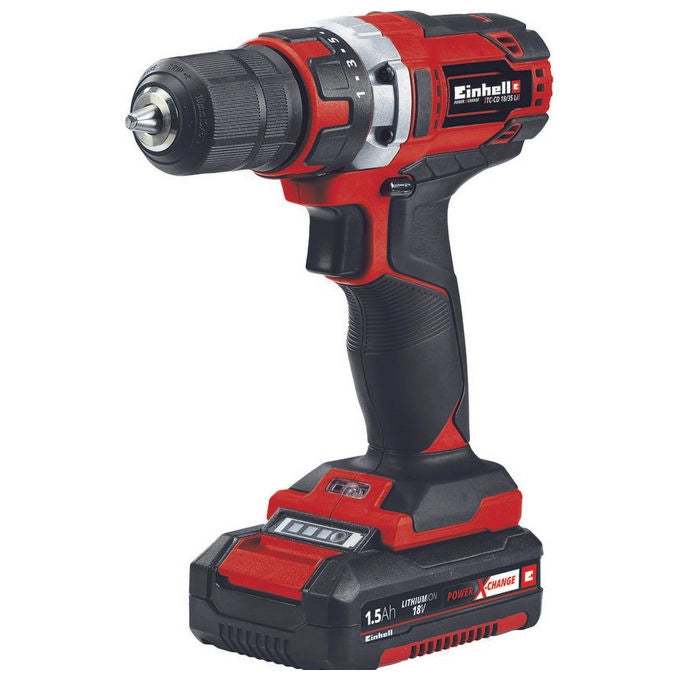 Einhell Trapano Avvitatore A Batteria Tc-Cd 18-35 Li (1X1,5 Ah)