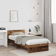 Struttura letto con testata Legno antico 80 x 200 cm 8009018