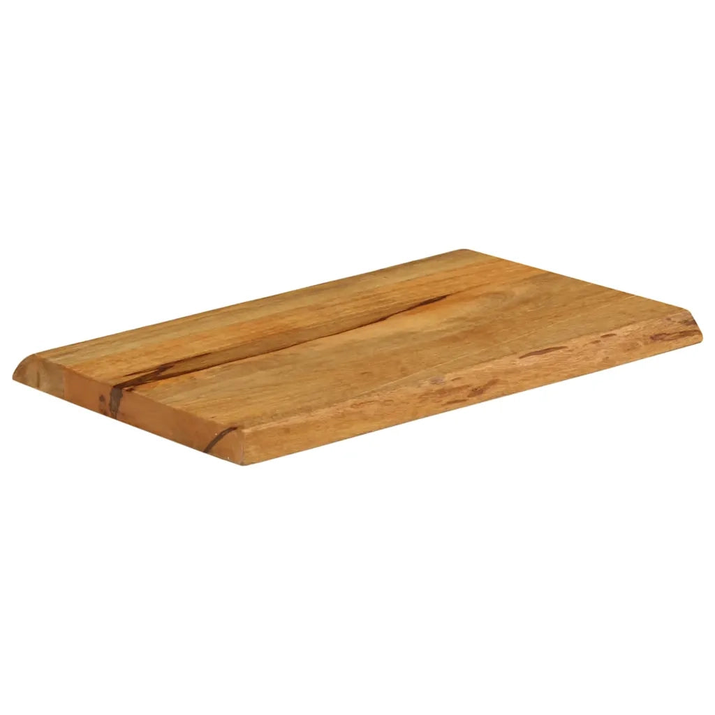 Piano Tavolo 70x40x2,5 cm Bordi Vivi in Legno Massello di Mango 370753