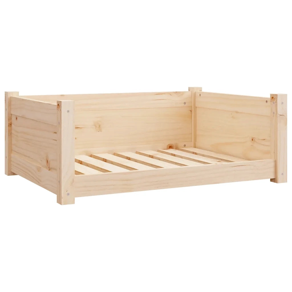 Cuccia per Cani 75,5x55,5x28 cm in Legno Massello di Pino 821452