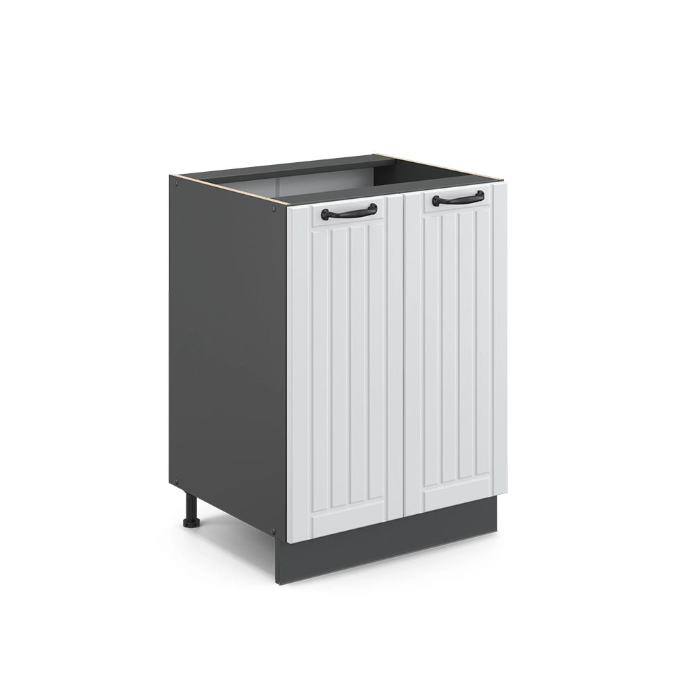 Vicco Mobiletto base cucina Bianco casa di campagna 60 cm senza piano di lavoro