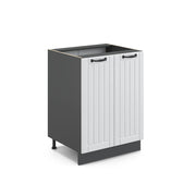 Vicco Mobiletto base cucina Bianco casa di campagna 60 cm senza piano di lavoro
