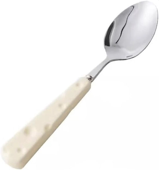 Spiedini per dessert a forma di formaggio - Set di cucchiai in acciaio inossidabile - Ideali per caffè, zuppe e dessert