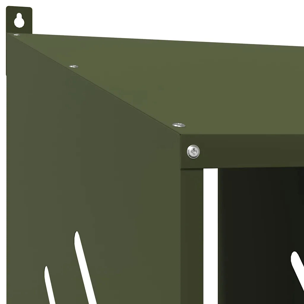 Nido per Polli con 4 Scomparti in Metallo Verde Oliva CFW4683158