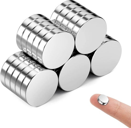 Magnetici 30 pezzi 10 × 2 mm magneti per hobby, piccoli magneti, magneti rotondi, magneti forti per frigoriferi, fai da te, costruzione, hobby e armadi cucina, magneti ufficio