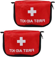 Kit di pronto soccorso impermeabile per campeggio e bicicletta 2 pezzi | Borsa medica portatile vuota per uso domestico, scuola e ufficio