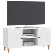 Mobile TV | Armadietto TV | Mobile Porta TV Bianco Lucido 102 x 34,5 x 50 cm Legno ingegnerizzato