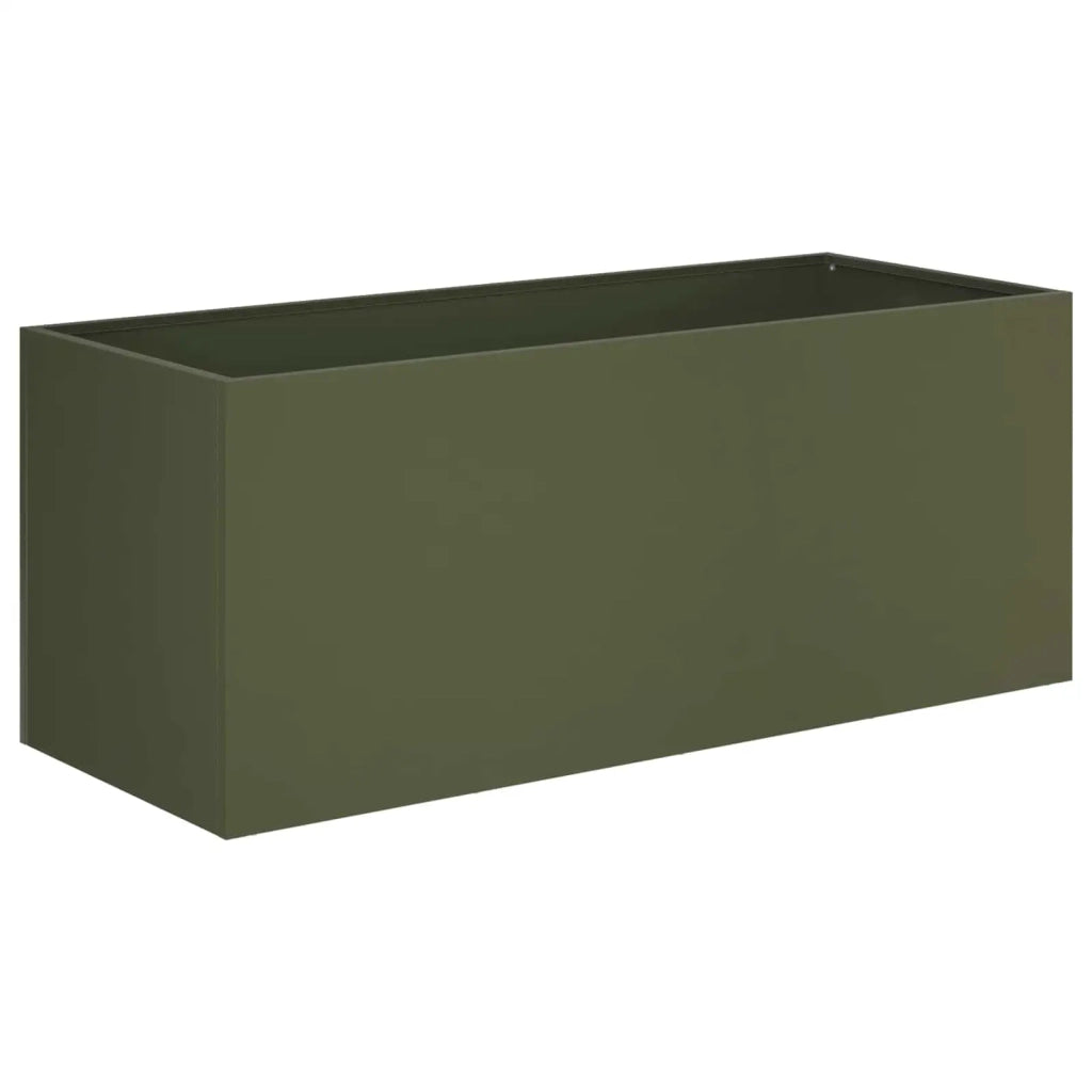 Vaso da giardino Verde Oliva 100 x 40 x 40 cm 8005252