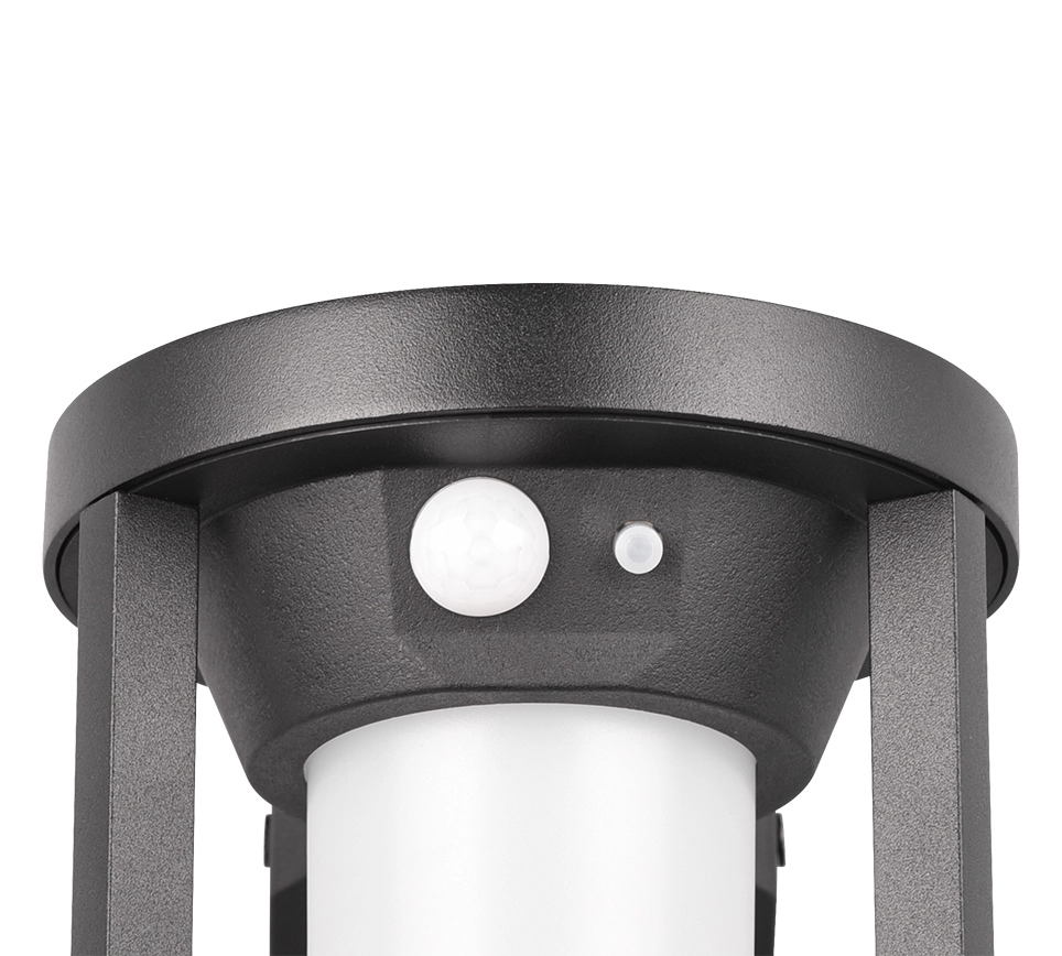 Applique LED, alluminio, nero opaco, 12,5x20,5x12,5 cm, Carmo
