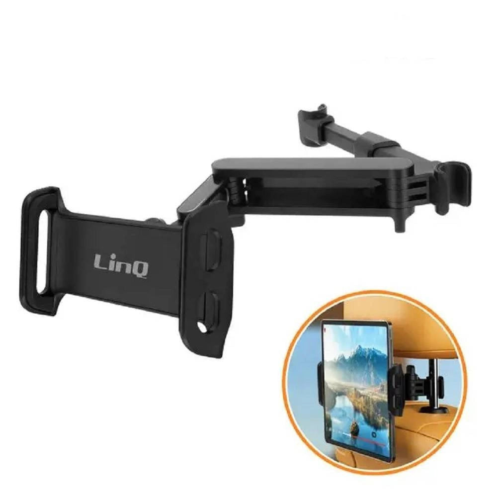 Trade Shop - Supporto Staffa Poggiatesta Sedile Posteriore Auto Per Smartphone Tablet Hd-2535 -