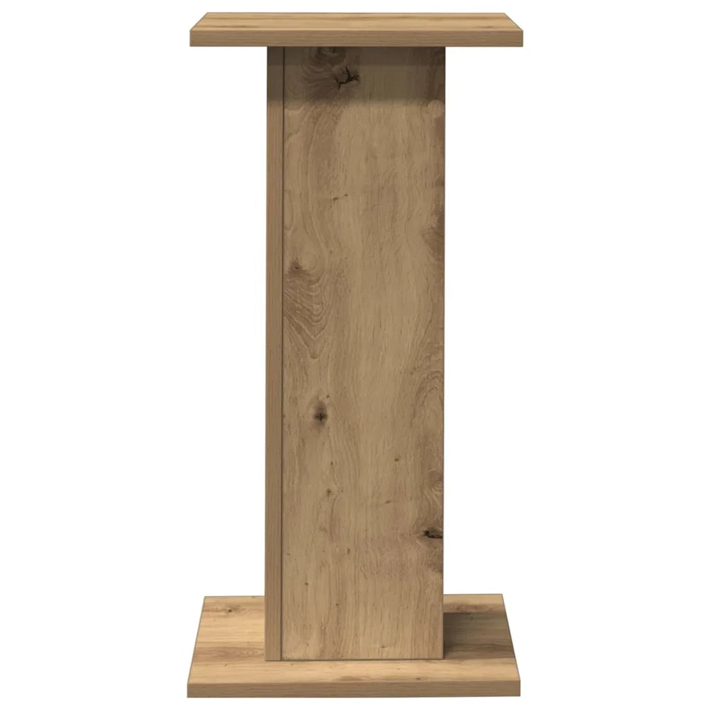 Supporti Altoparlanti 2 pz Rovere 30x30x60 cm in Multistrato