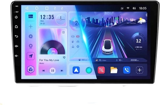 Radio Autoraggiore 9 pollici | 4 GB e 64 GB | Carplay e Android Auto | Autoradio 2 din universale | Schermo radio doppio din | Con presa ISO | Autoradio 2 din 9" universale | Bluetooth, Wi-Fi, doppio din |
