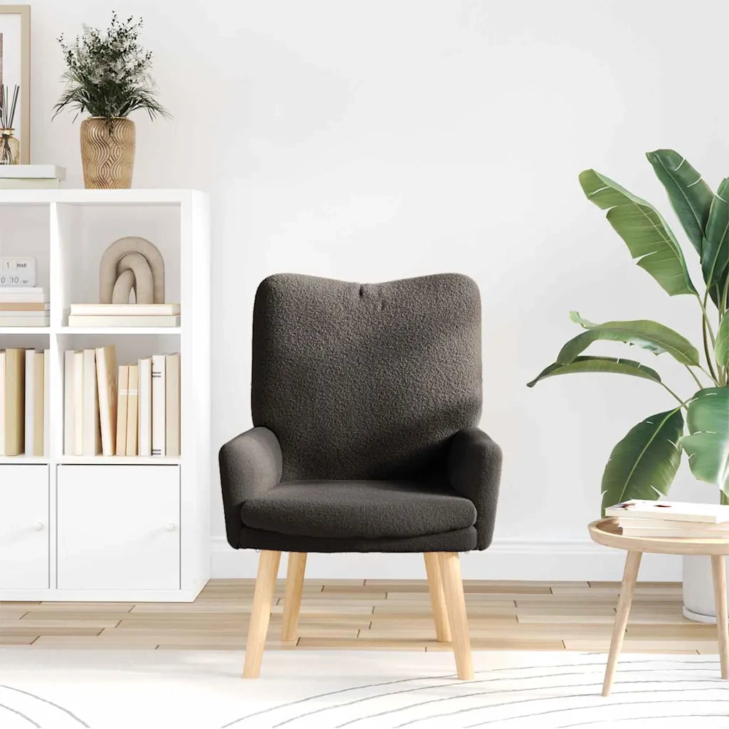 Poltrona-Divano Sedia-Poltroncina Grigio scuro 63 x 67 x 94 cm